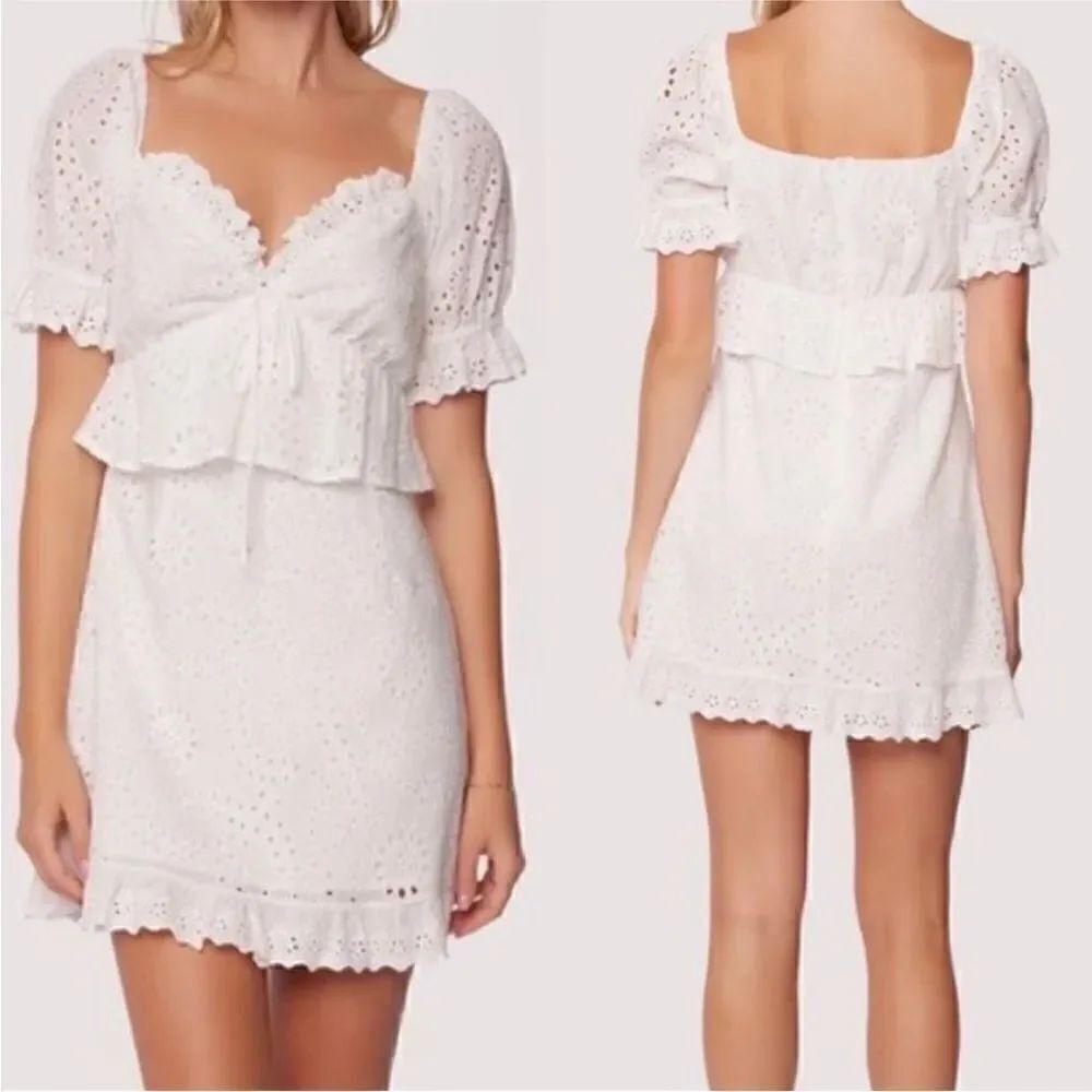 Lost + Wander Petals of The Sky Dress White Size Small